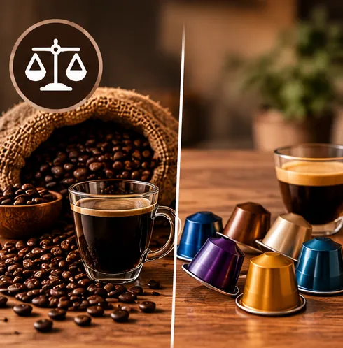 Café en grano frente a cápsulas: costes reales por taza en 2026